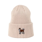 Haftowana czapka beanie - AKITA INU