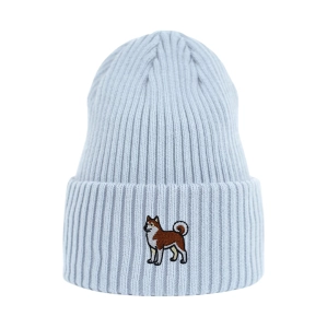 Haftowana czapka beanie - AKITA INU