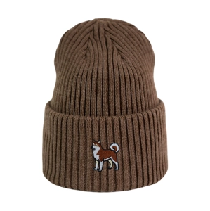 Haftowana czapka beanie - AKITA INU