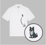 Męska haftowana koszulka polo KARELSKI NA NIEDŹWIEDZIE