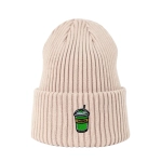 Haftowana czapka beanie - MATCHA