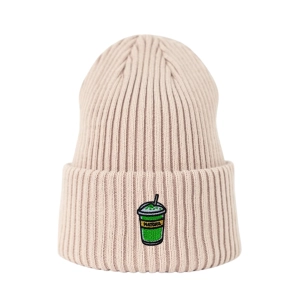 Haftowana czapka beanie - MATCHA