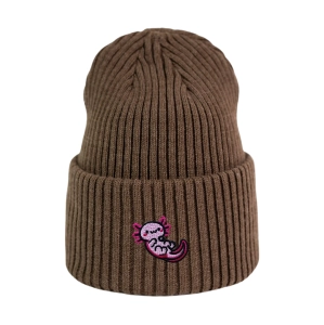 Haftowana czapka beanie - AKSOLOTL
