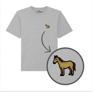 Haftowany T-shirt KOŃ