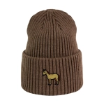 Haftowana czapka beanie - KOŃ