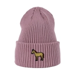 Haftowana czapka beanie - KOŃ