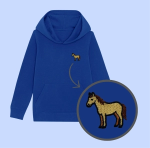 Haftowana bluza dziecięca KOŃ