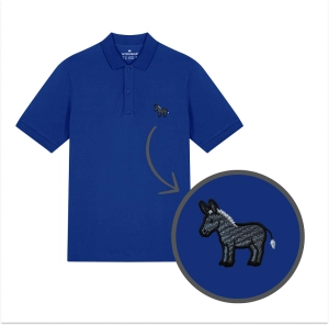 Męska haftowana koszulka polo OSIOŁ OSIOŁEK