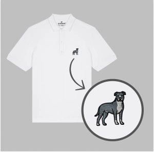 Męska haftowana koszulka polo  PITBULL 