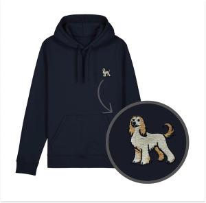 Haftowana bluza z kapturem CHART AFGAŃSKI