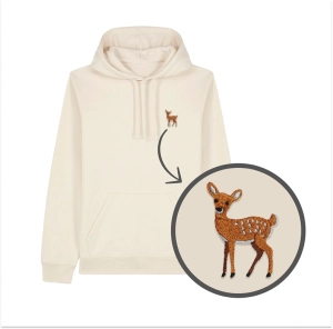 Haftowana bluza z kapturem SARENKA BAMBI