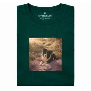 Koszulka z nadrukiem BORDER COLLIE MARZYCIEL