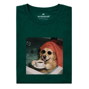 Koszulka z nadrukiem WYLUZOWANY GOLDEN RETRIEVER