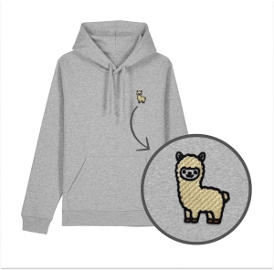 Haftowana bluza z kapturem LAMA