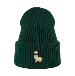Haftowana czapka beanie - LAMA