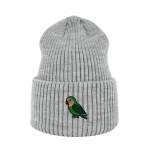 Haftowana czapka beanie - PAPUŻKA NIEROZŁĄCZKA
