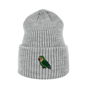 Haftowana czapka beanie - PAPUŻKA NIEROZŁĄCZKA