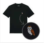 Haftowany T-shirt SOWA PODPŁOMYKÓWKA