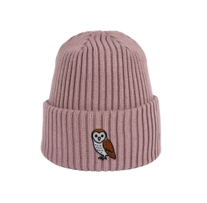 Haftowana dziecięca czapka beanie - SOWA PODPŁOMYKÓWKA