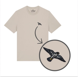 Haftowany T-shirt SOKÓŁ W LOCIE