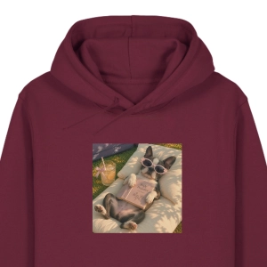 Bluza z kapturem WYLUZOWANY BOSTON TERRIER