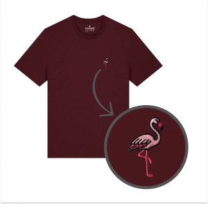Haftowany T-shirt FLAMING