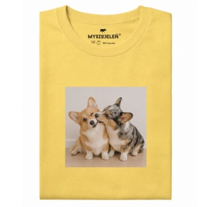 Koszulka z nadrukiem NIEROZŁĄCZNE CORGI