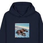 Bluza z kapturem WYLUZOWANY CZEKOLADOWY LABRADOR