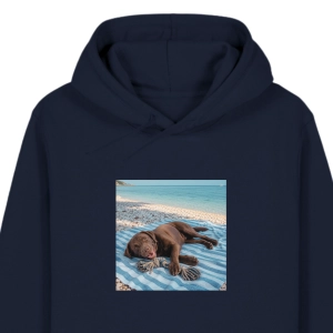 Bluza z kapturem WYLUZOWANY CZEKOLADOWY LABRADOR
