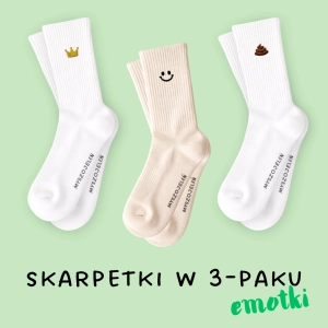 SKARPETKI W 3-PAKU - EMOTKI