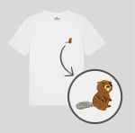 Haftowany T-shirt BÓBR