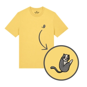 Haftowany T-shirt KOTEK W KĄPIELI