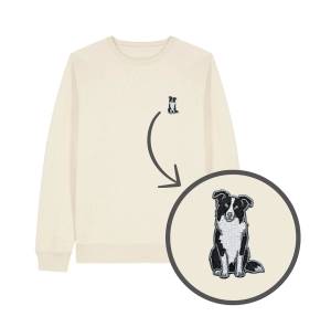 Haftowana bluza BORDER COLLIE CZARNY (bez kaptura)