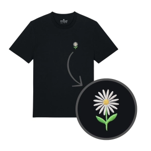 Haftowany T-shirt STOKROTKA