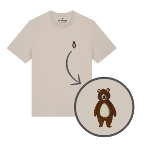 Haftowany T-shirt NIEDŹWIADEK/MIŚ
