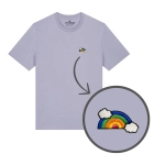 Haftowany T-shirt TĘCZA