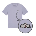 Haftowany T-shirt ŚPIĄCY BULTERIER