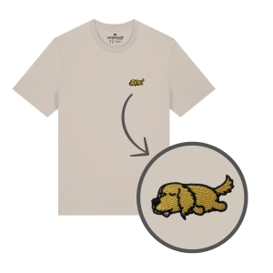 Haftowany T-shirt ŚPIĄCY GOLDEN RETRIEVER