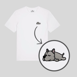 Haftowany T-shirt ŚPIĄCY PITBULL