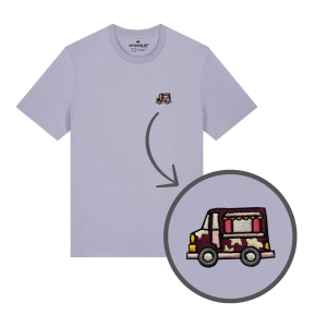 Haftowany T-shirt LODZIARNIA