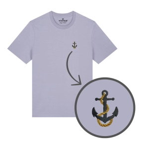 Haftowany T-shirt KOTWICA
