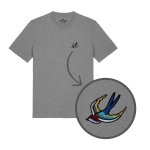 Haftowany T-shirt JASKÓŁKA