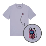 Haftowany T-shirt RÓŻOWA MP3