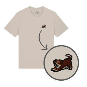 Haftowany T-shirt PIES KUNDELEK PRZECIĄGANKO
