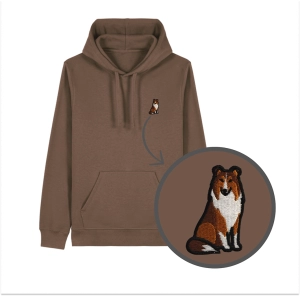Haftowana bluza z kapturem COLLIE (LESSIE)