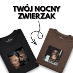 Koszulka z nadrukiem TWÓJ NOCNY ZWIERZAK