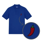Męska haftowana koszulka polo PAPRYCZKA CHILI