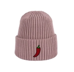 Haftowana dziecięca czapka beanie - PAPRYCZKA CHILI