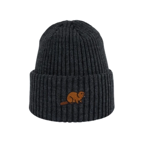Haftowana dziecięca czapka beanie - BÓBR