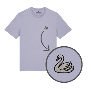 Haftowany T-shirt ŁABĘDŹ